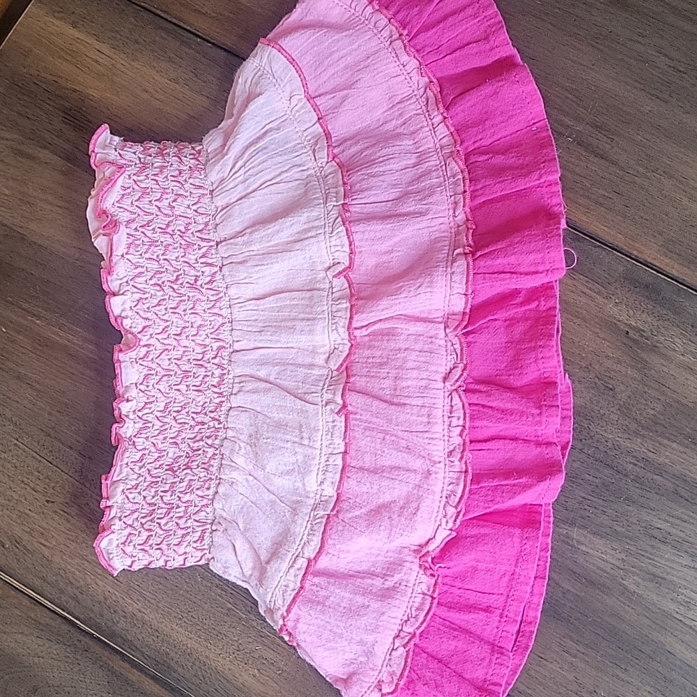 Gymboree Pink Ruffled Tiered Skirt Sz 12-18M
